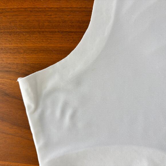 Norma Kamali Revolve Drop Shoulder Top Draped Snow White Women's Size Small / 36 - Picture 7 of 10